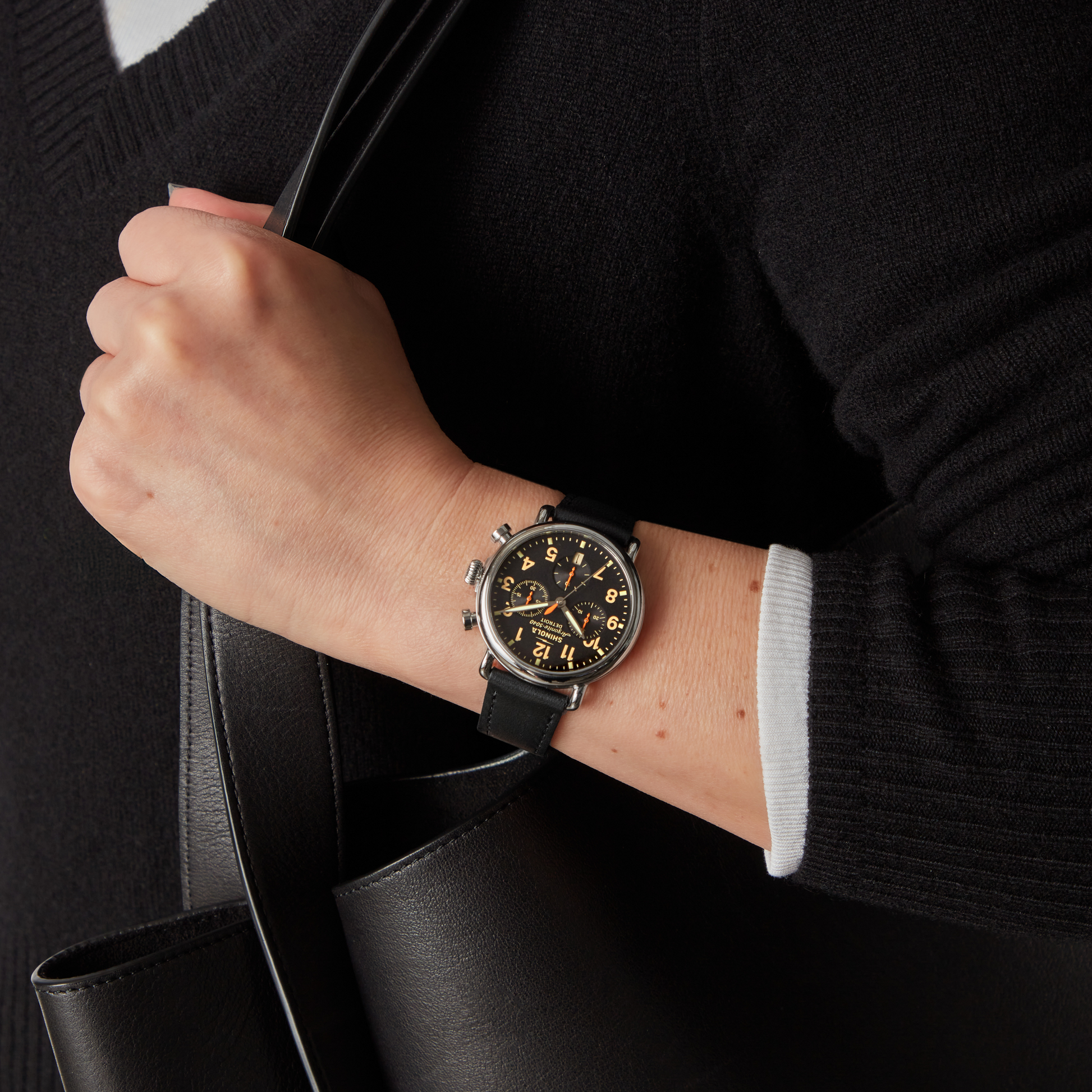 Runwell Chronograph Watch - Exclusive Black