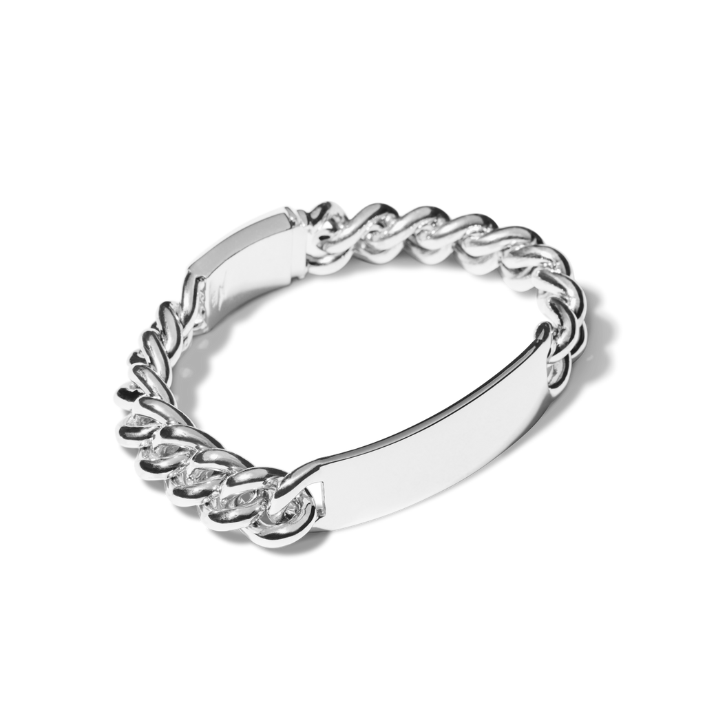 Bike Lock ID Bracelet Sterling