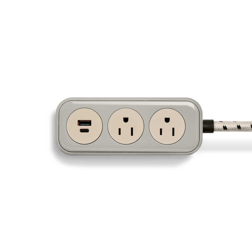 2 Port Power Supply - Stone