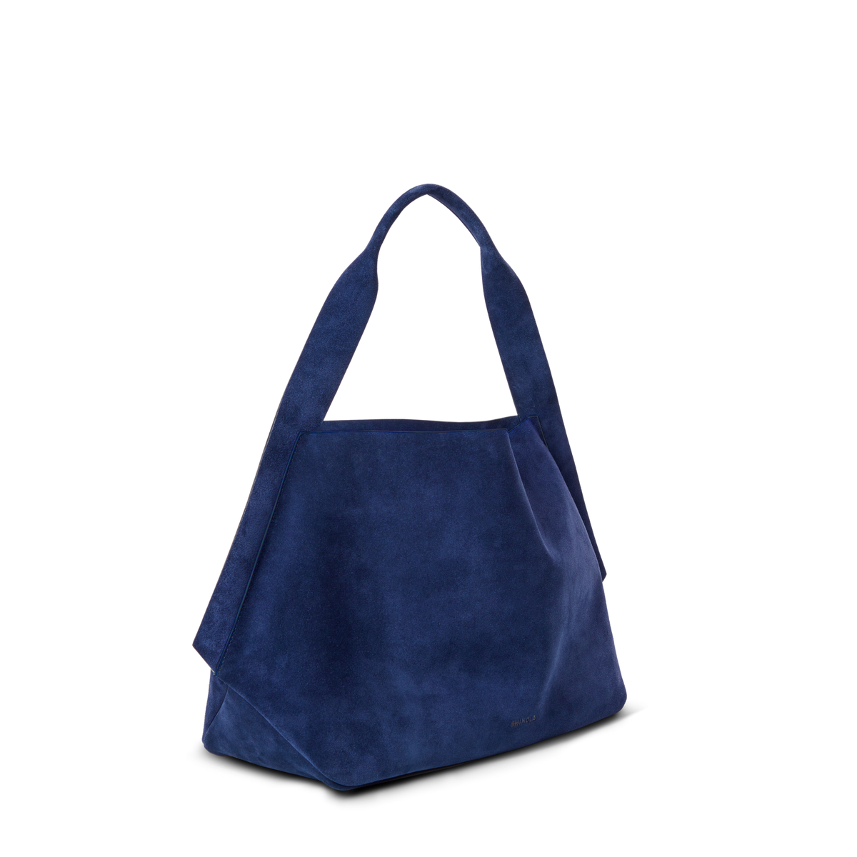 Derby Shoulder Bag - Sapphire Suede