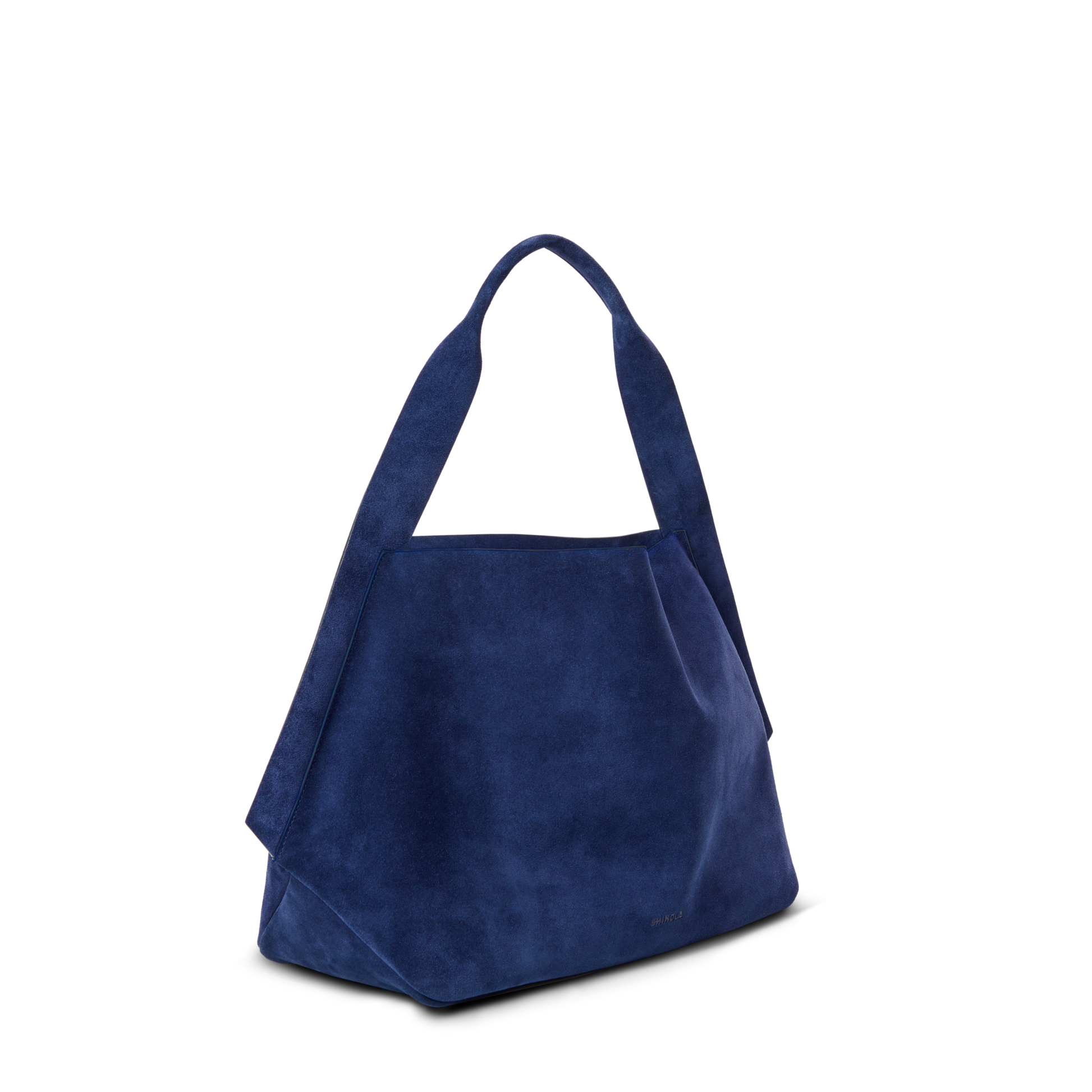 Derby Shoulder Bag - Sapphire Suede