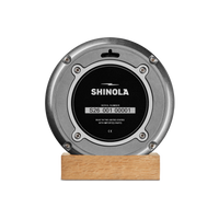 6" Runwell Clock - Tumbled Zinc/Black