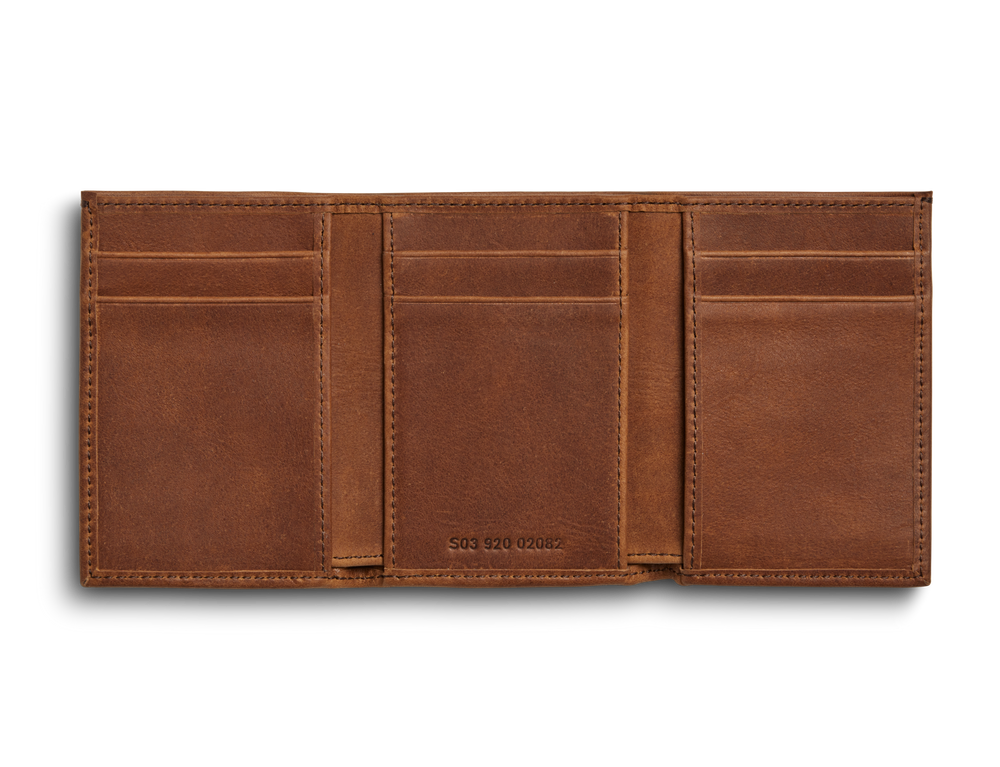 Trifold Wallet - Medium Brown