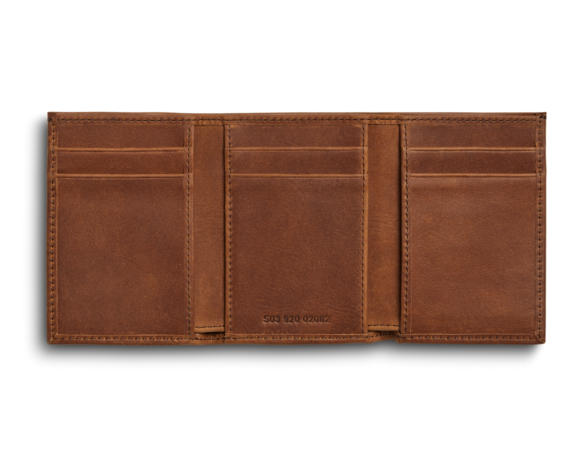 Trifold Wallet - Medium Brown