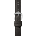 22mm Grizzly Black Leather Watch Strap - Grizzly Black