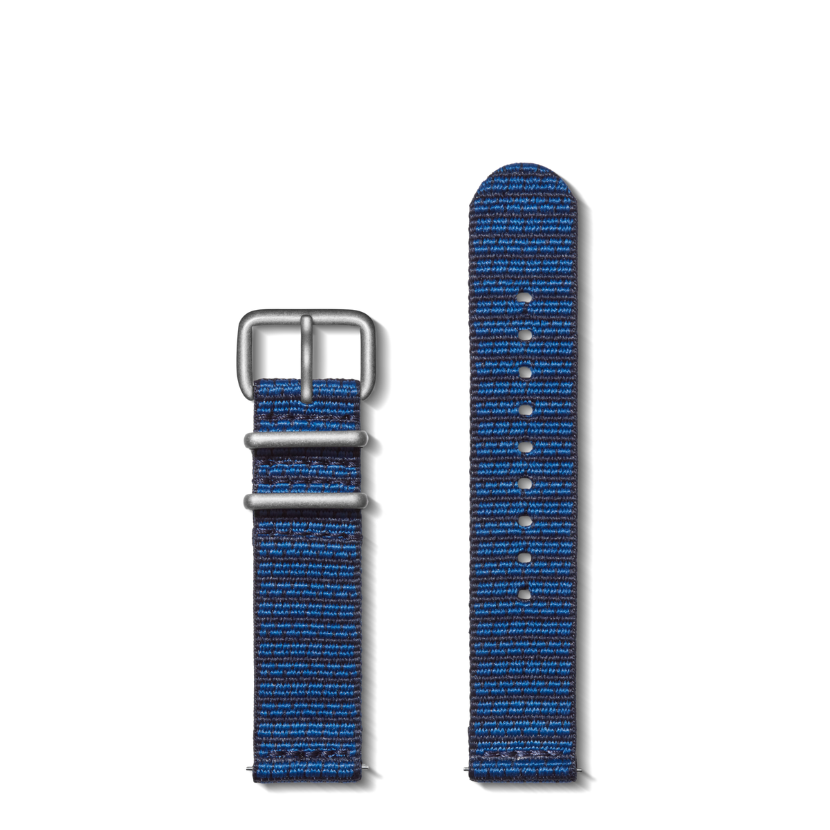 20mm Sea Blue Woven Watch Strap - Sea Blue