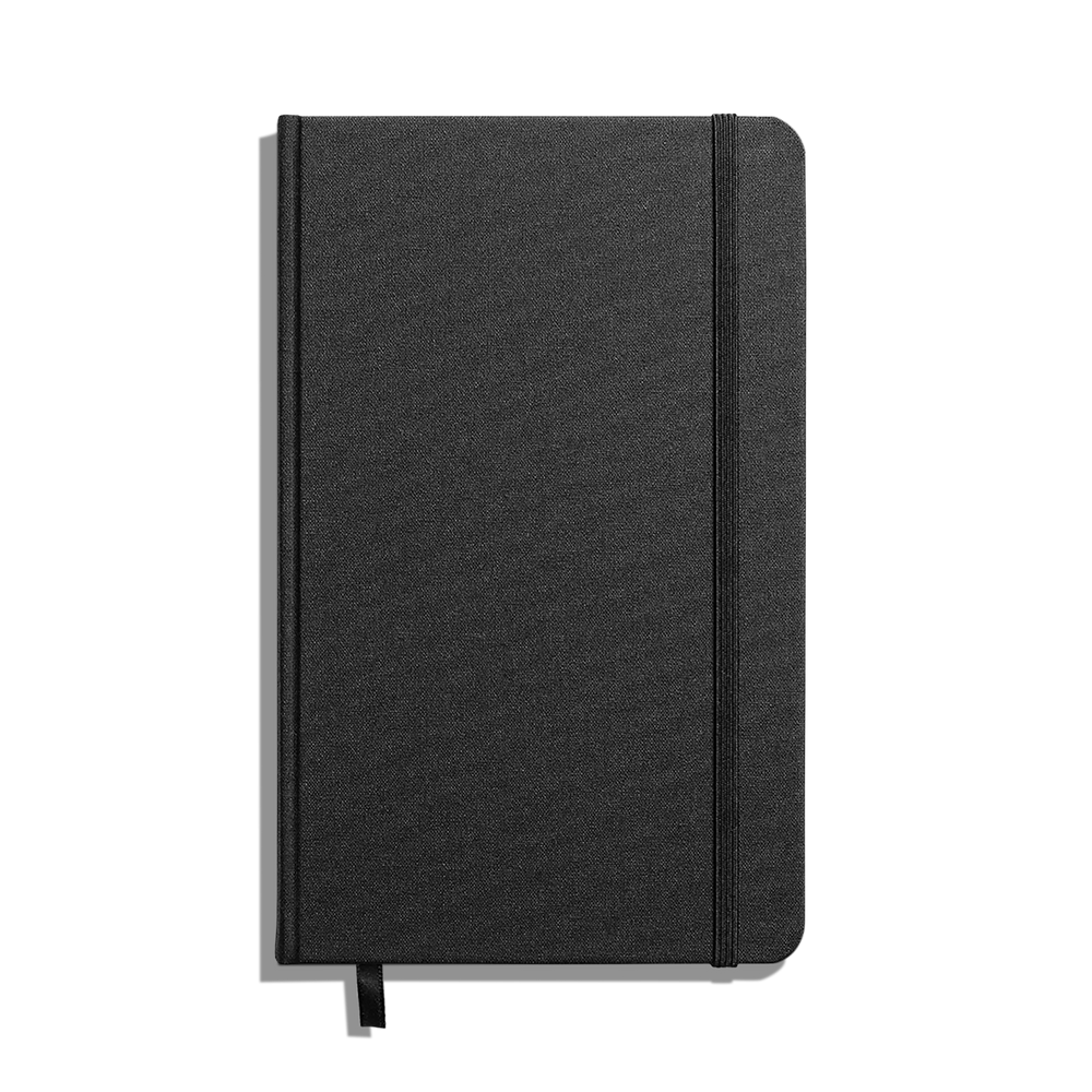 Medium Hard Ruled Journal - Black