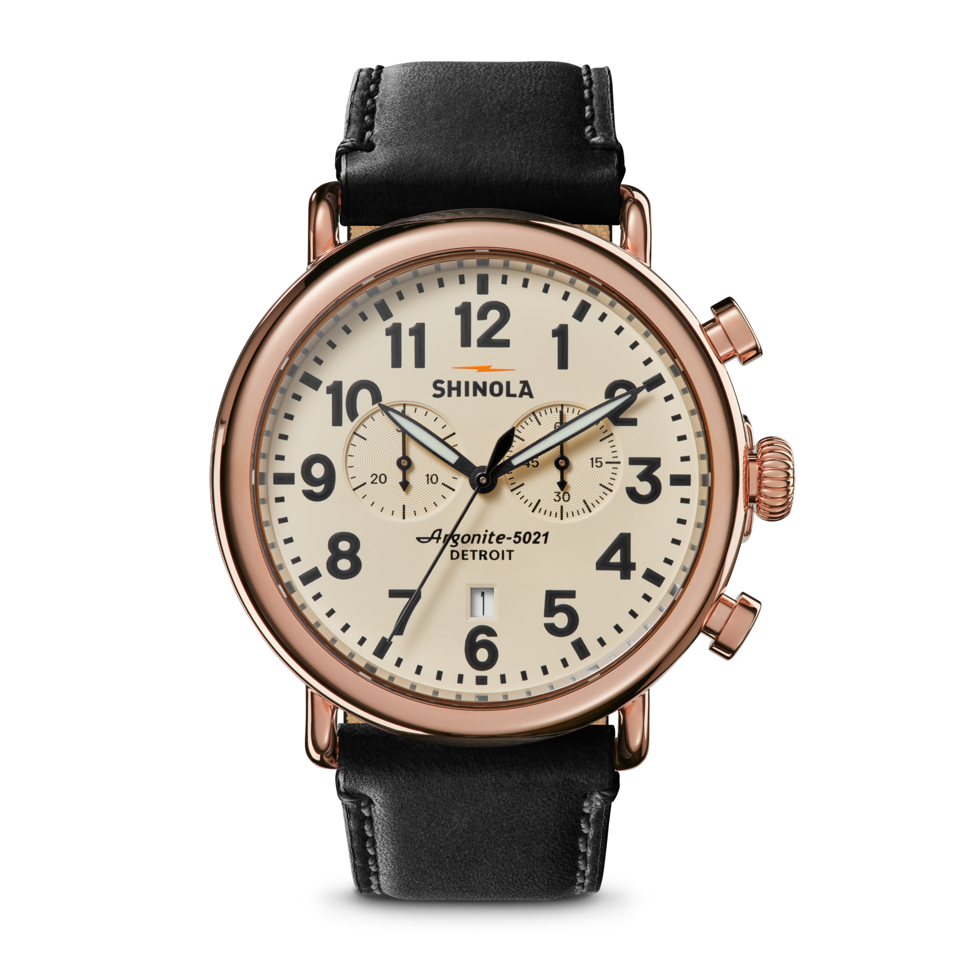 Runwell Chronograph Watch - Cream