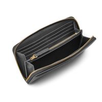 Continental Zip Wallet - Black