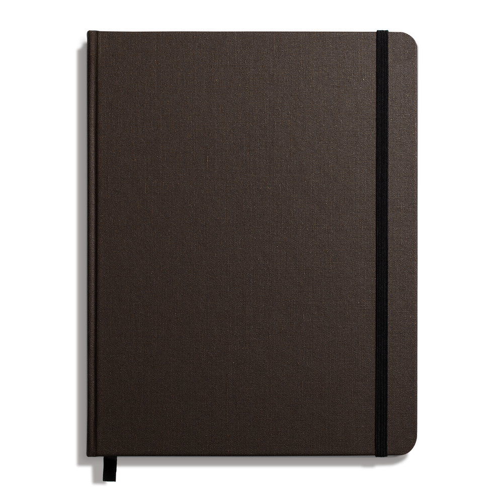 Large Hard Ruled Journal - Espresso