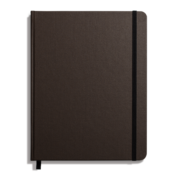 Large Hard Ruled Journal - Espresso