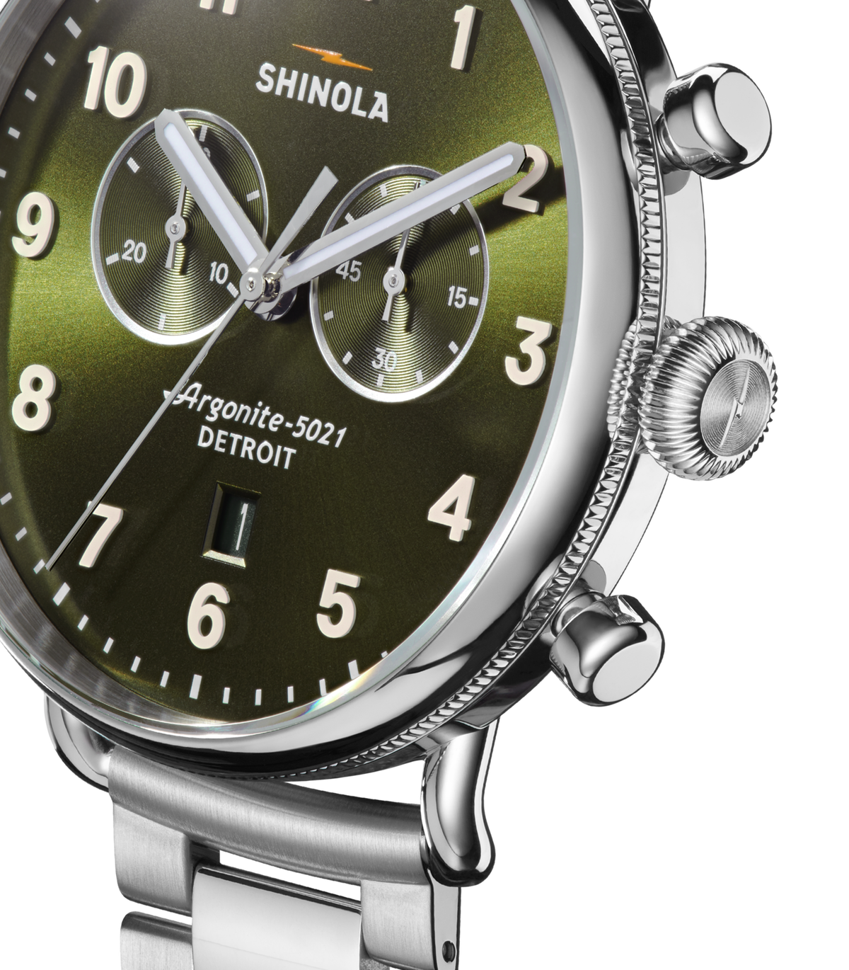Canfield Chronograph Watch - Dark Olive
