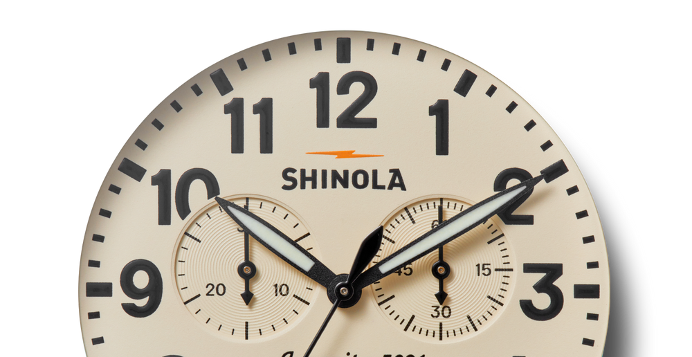 Runwell Chronograph Watch - Cream