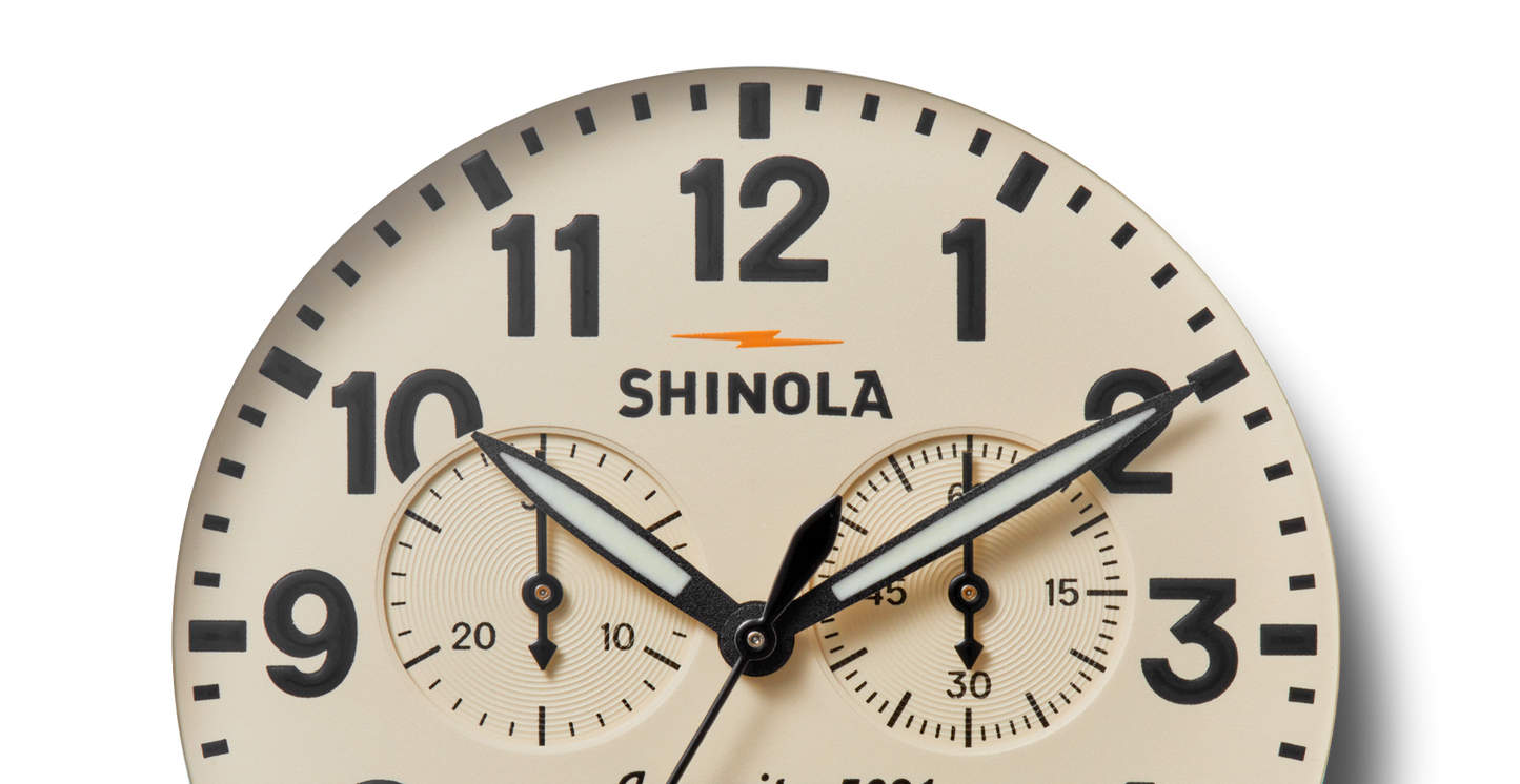 Runwell Chronograph Watch - Cream