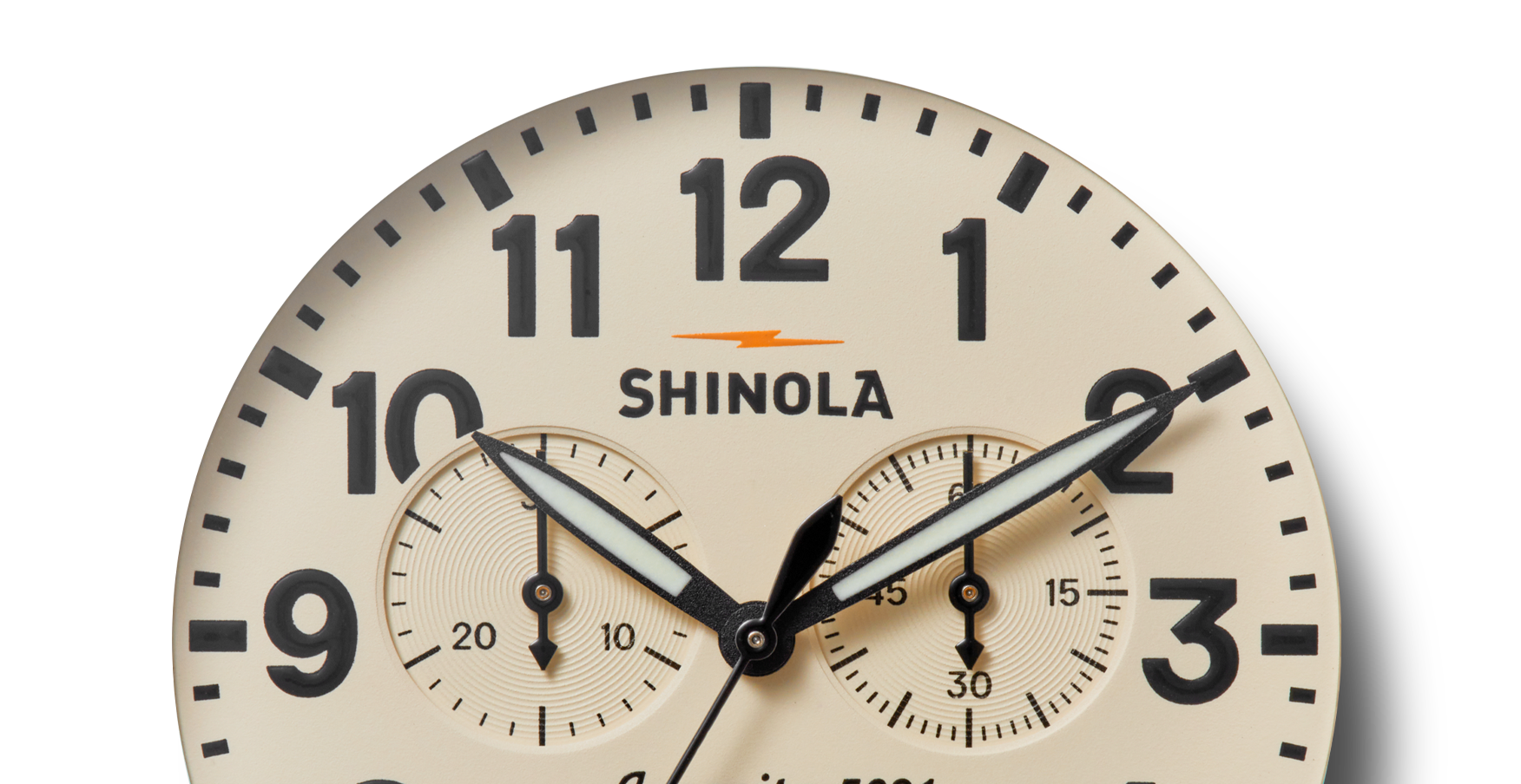 Runwell Chronograph Watch - Cream