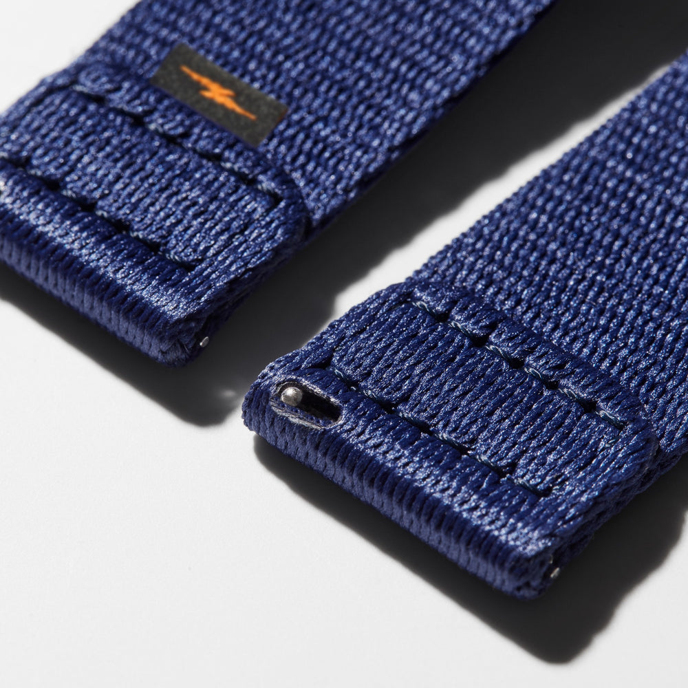 20mm Black Split Nylon Apple Watch Strap - Black