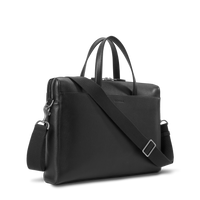 Canfield Briefcase - Black Pebbled Leather