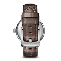 Canfield Watch - Gray Brown Alligator Strap