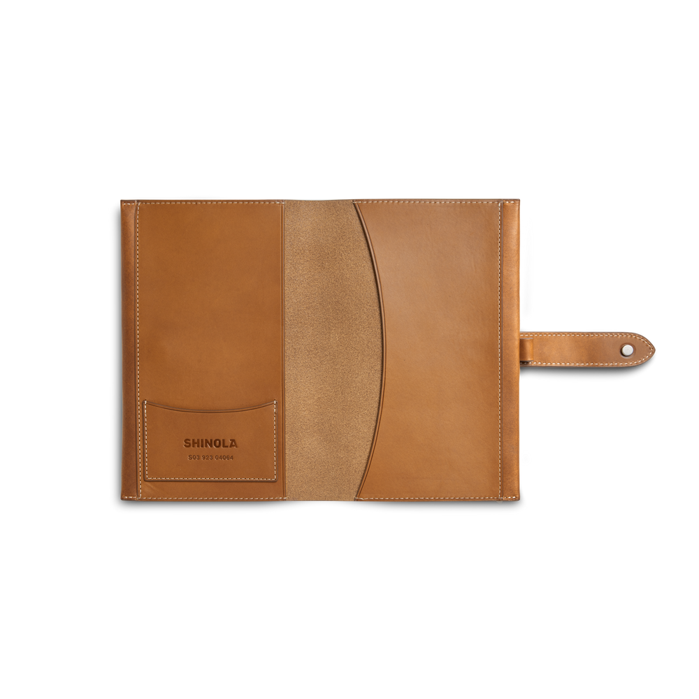 Medium Snap Journal Cover - Tan Vachetta
