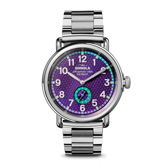 Runwell Watch - Silicon Purple Subsecond