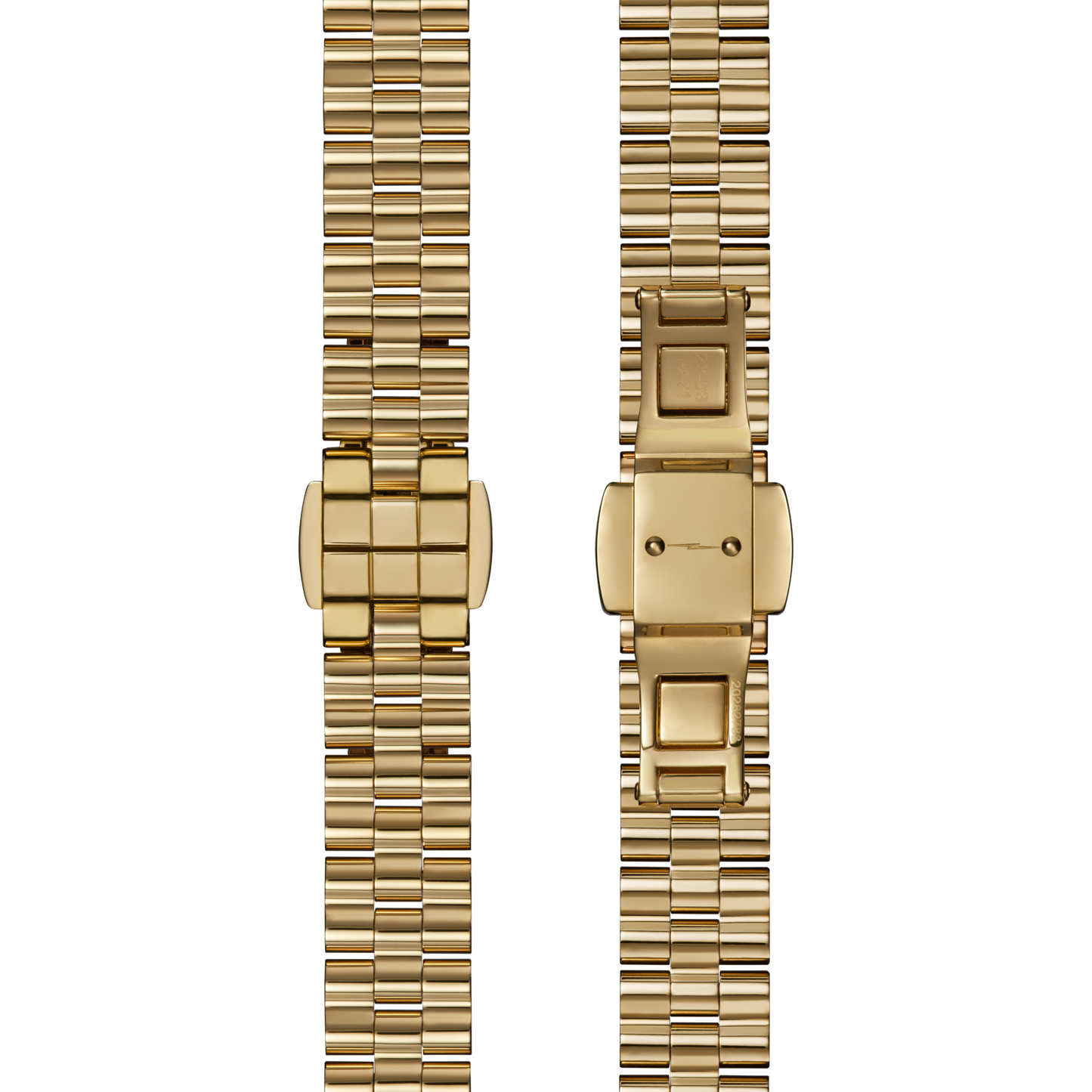 10mm Wavy Bar Link Bracelet - PVD Gold