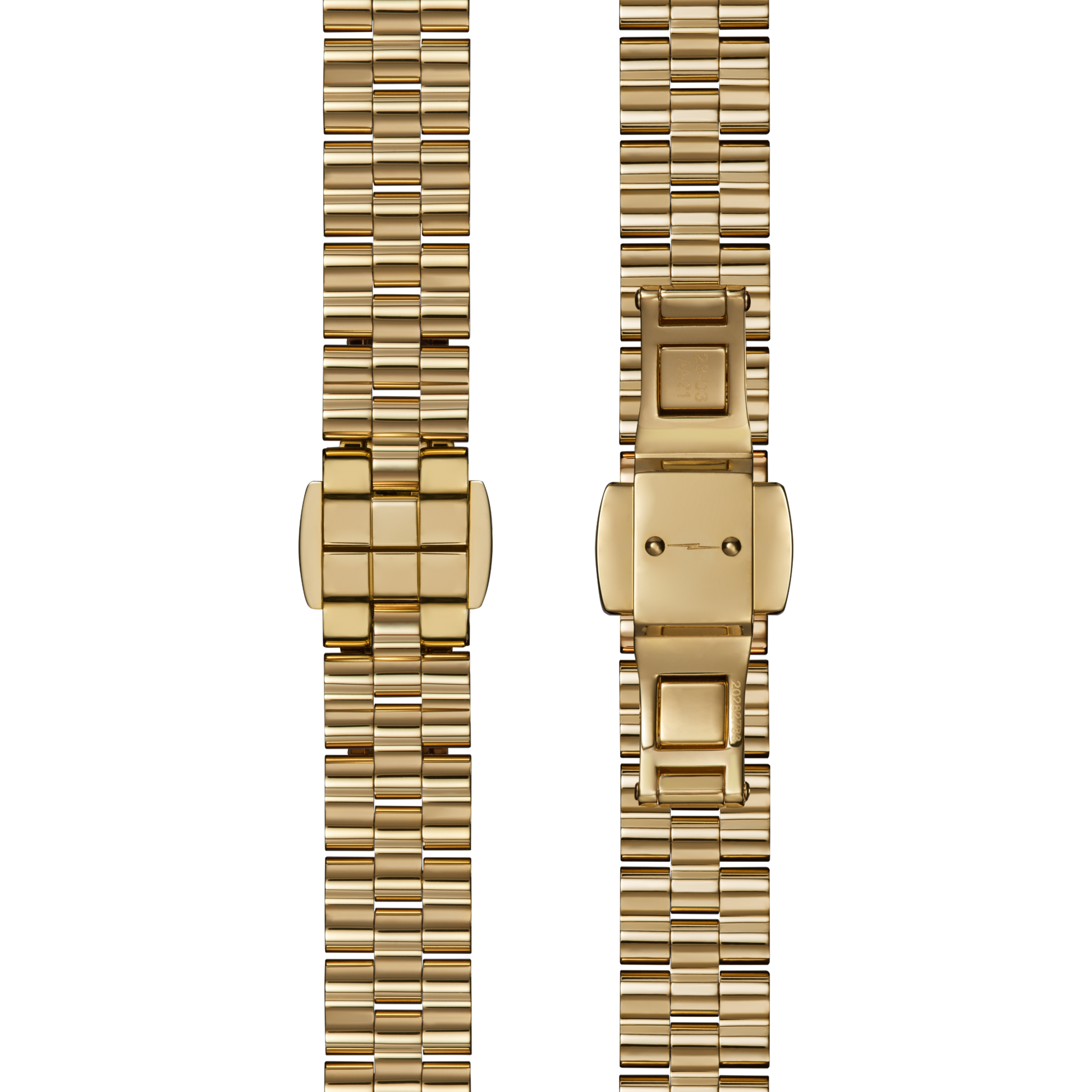 10mm Wavy Bar Link Bracelet - PVD Gold