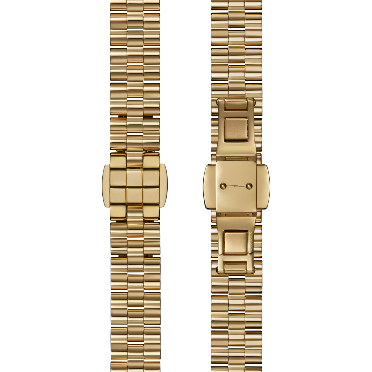 10mm Wavy Bar Link Bracelet - PVD Gold