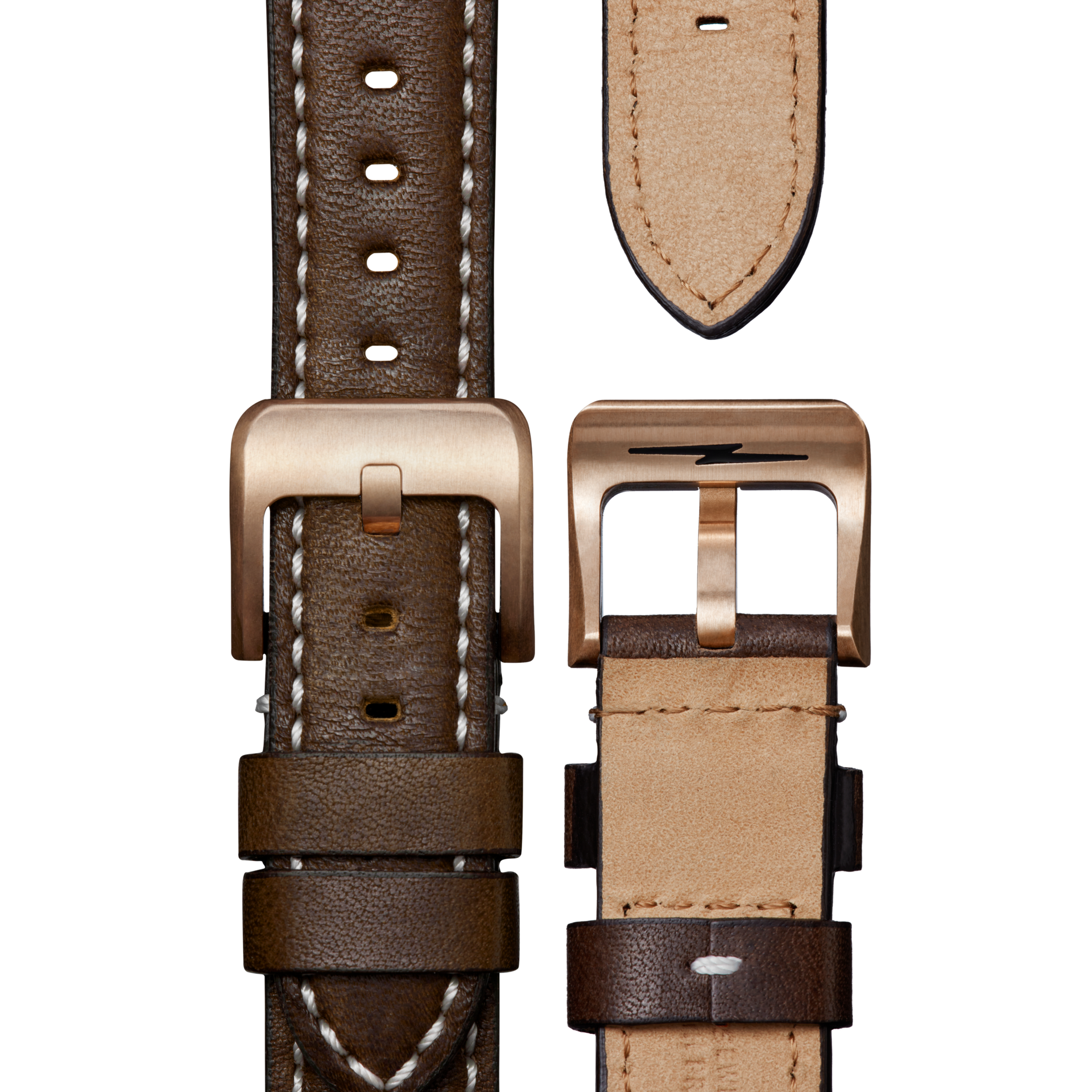アクセサリー code brown QR Strap: 20/18 Smooth Essex, CN, TT Classic, BrBrz - Deep Brown