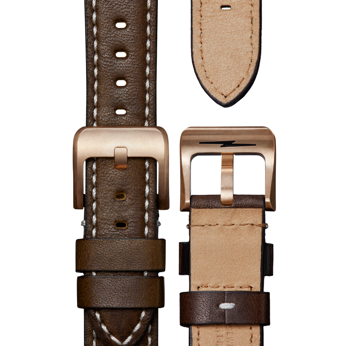 QR Strap: 20/18 Smooth Essex, CN, TT Classic, BrBrz - Deep Brown