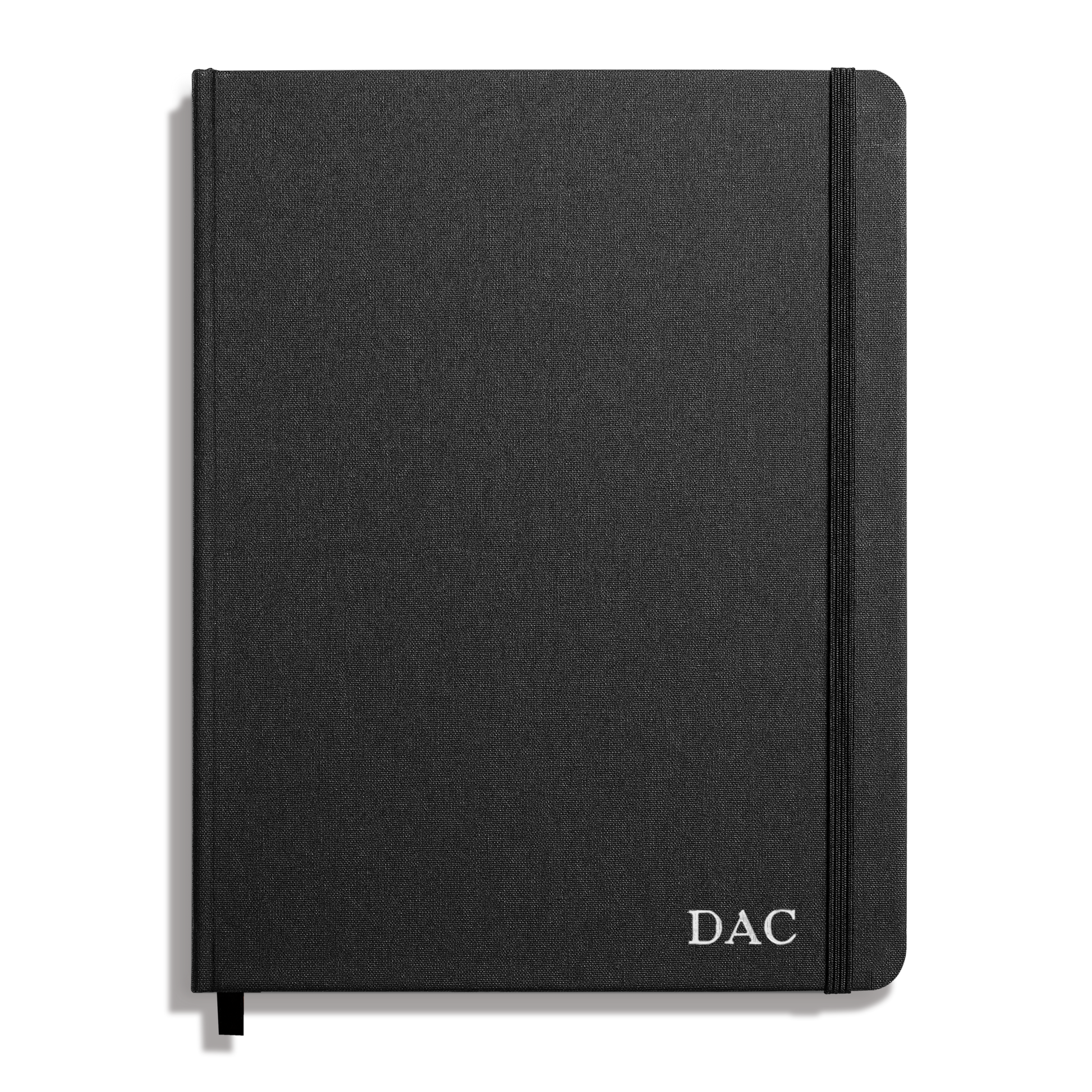 Large Hard Plain Journal - Black
