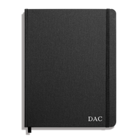 Large Hard Grid Journal - Black