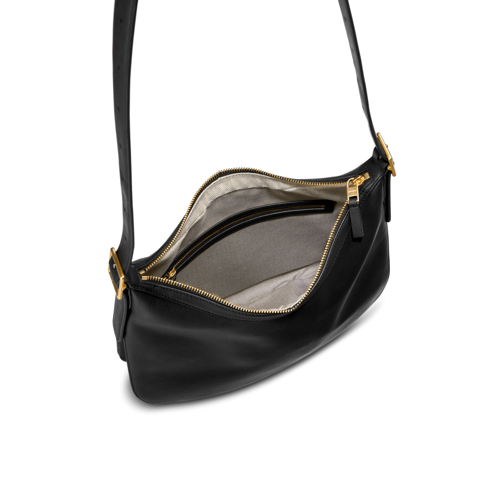 Medium Bixby Crossbody - Black