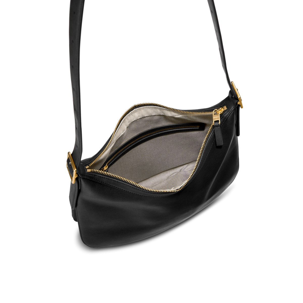 Medium Bixby Crossbody - Black