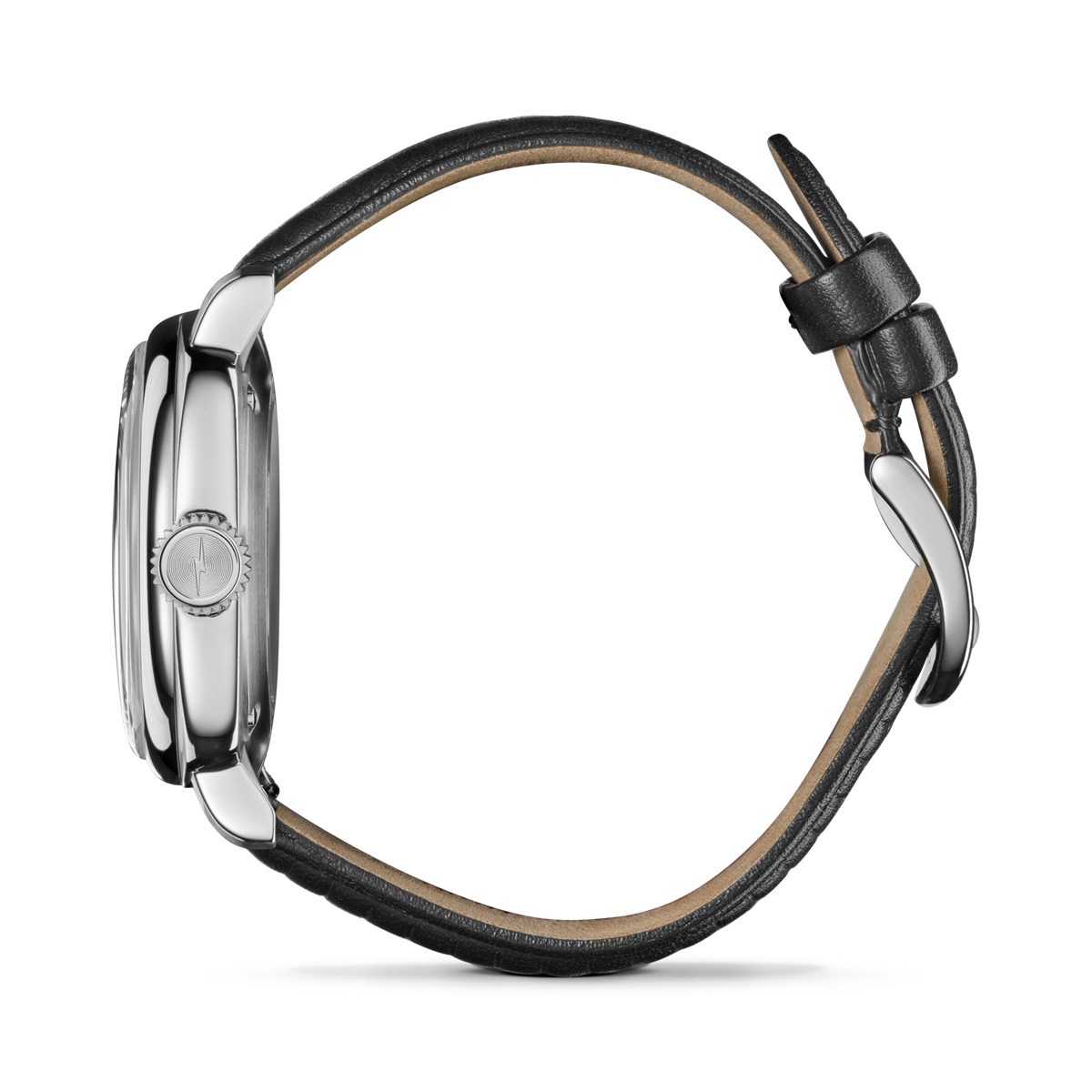 Mechanic Watch - Mother of Pearl/Black Leather Strap