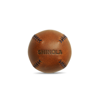 Leather Baseball - Bourbon / Navy