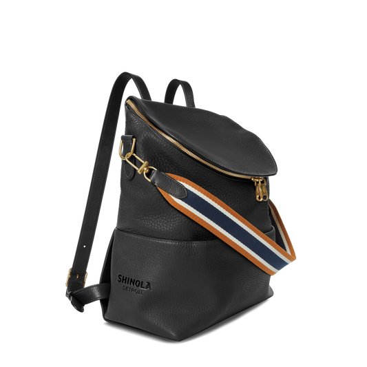 Convertible Pocket Backpack - Brand Stripe / Black