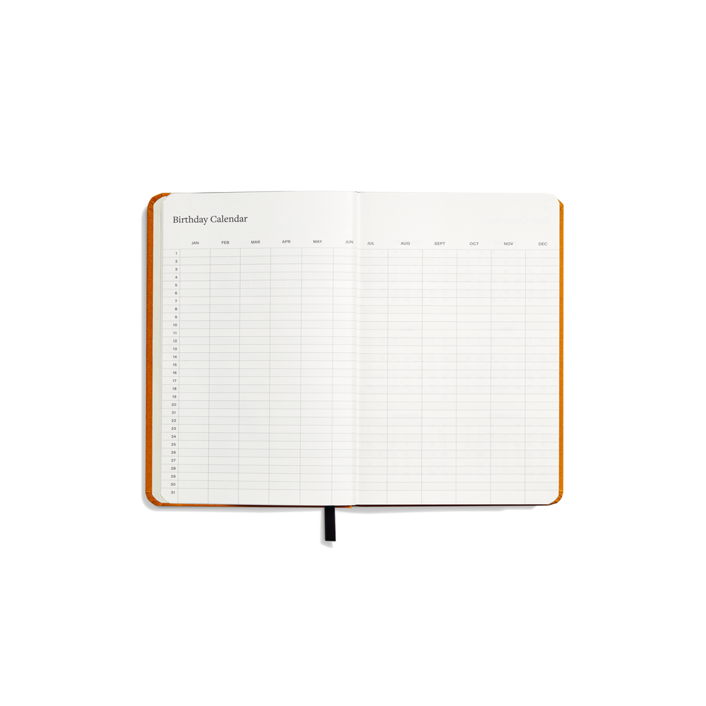 2027 12-Month Runwell Planner - Bold Orange
