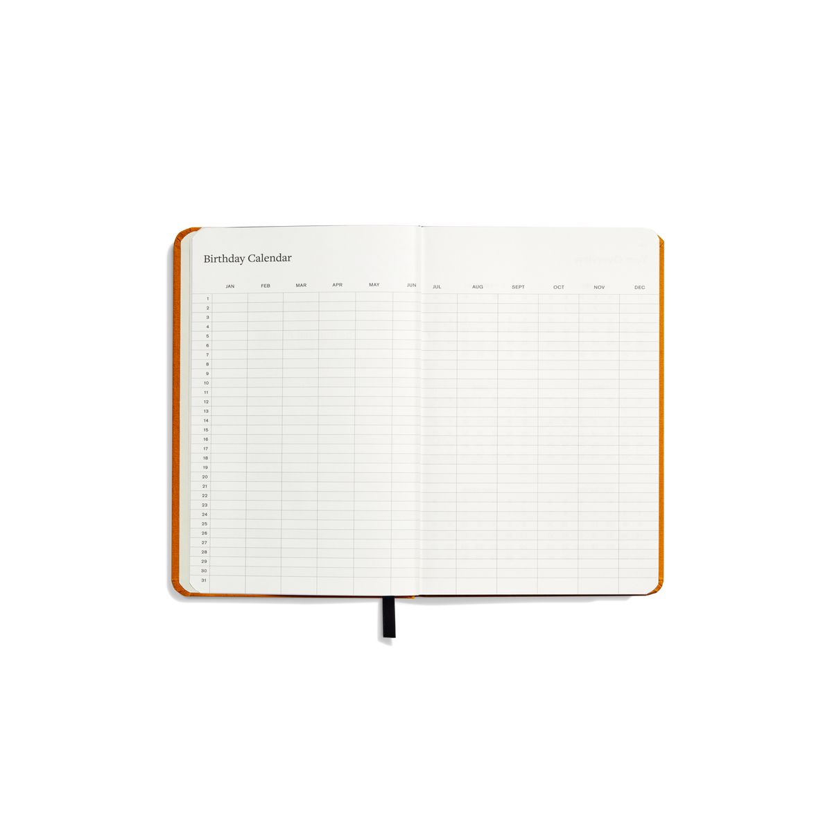2027 12-Month Runwell Planner - Bold Orange