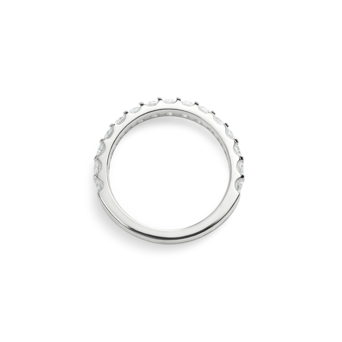 1 Carat Diamond Anniversary Band - White Gold