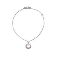 Heirloom Mother Of Pearl Charm Bracelet - Sterling Silver