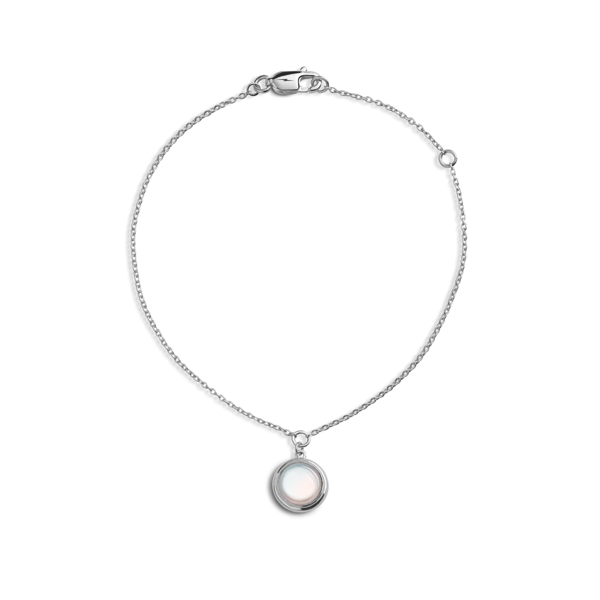 Heirloom Mother Of Pearl Charm Bracelet - Sterling Silver