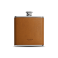 Leather Wrapped Flask - Tan