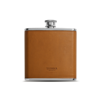 Leather Wrapped Flask - Tan