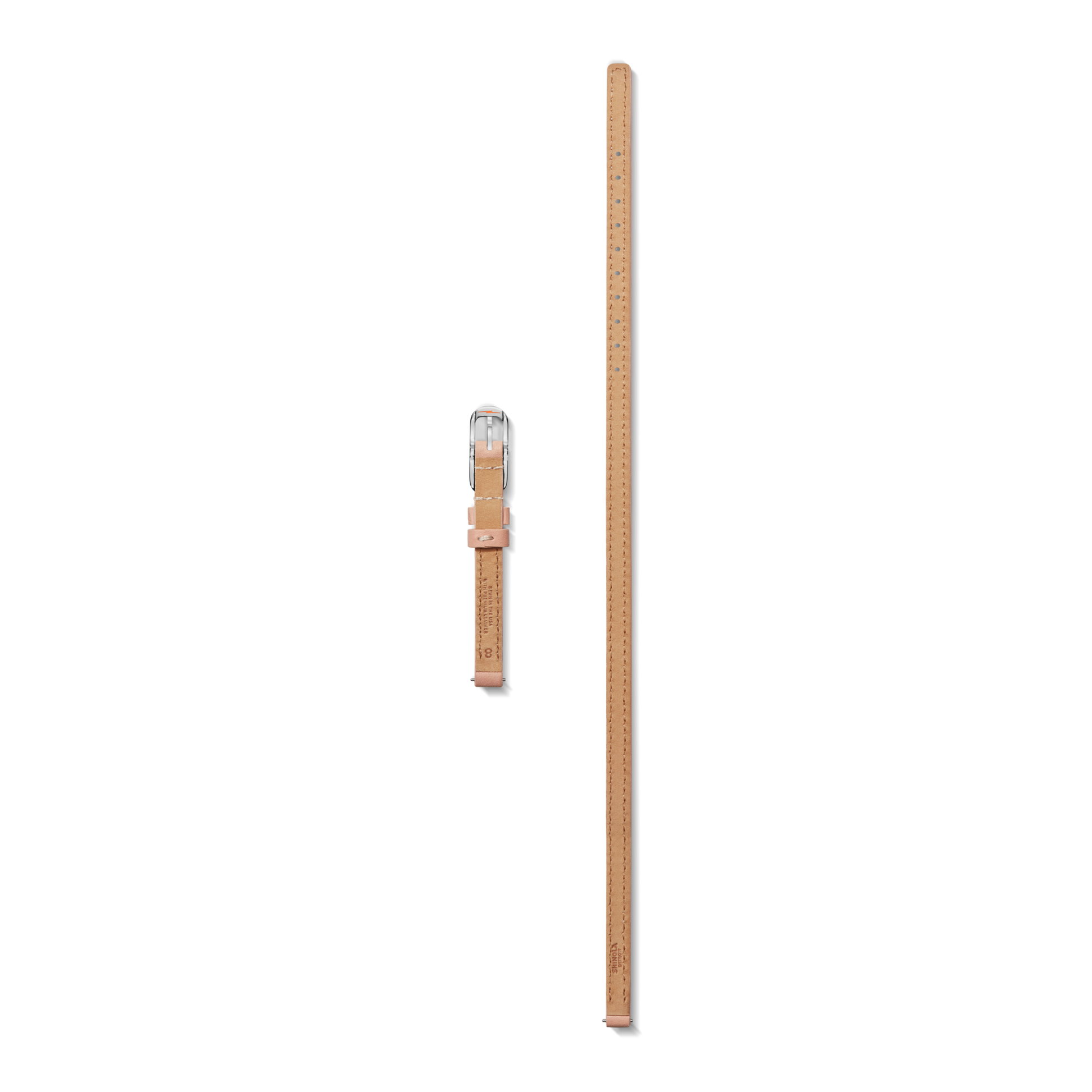 8mm Blush Leather Watch Strap - Blush