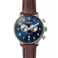Canfield Chronograph Watch - Cattail Leather Strap