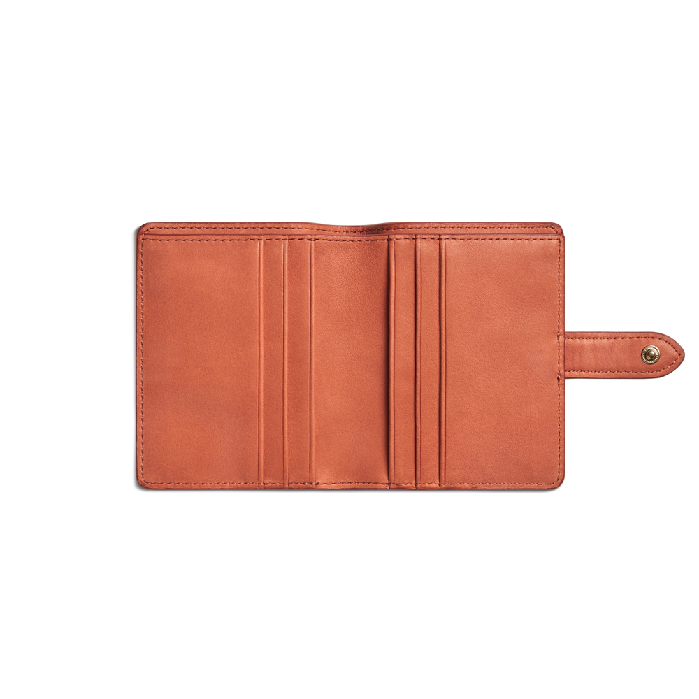 Small Snap Wallet - Rust