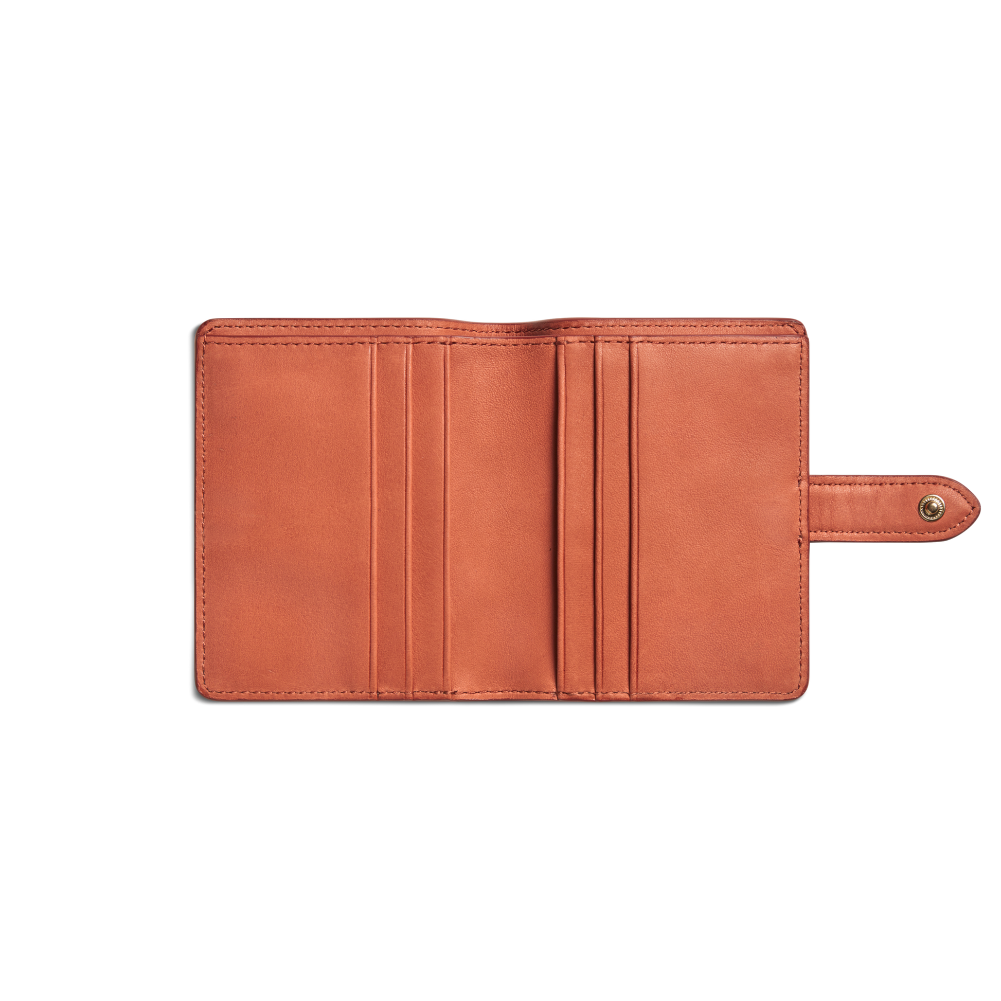 Small Snap Wallet - Rust