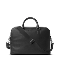 Double Zip Briefcase - Black