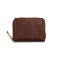 Pocket Small Zip Around Wallet - Merlot