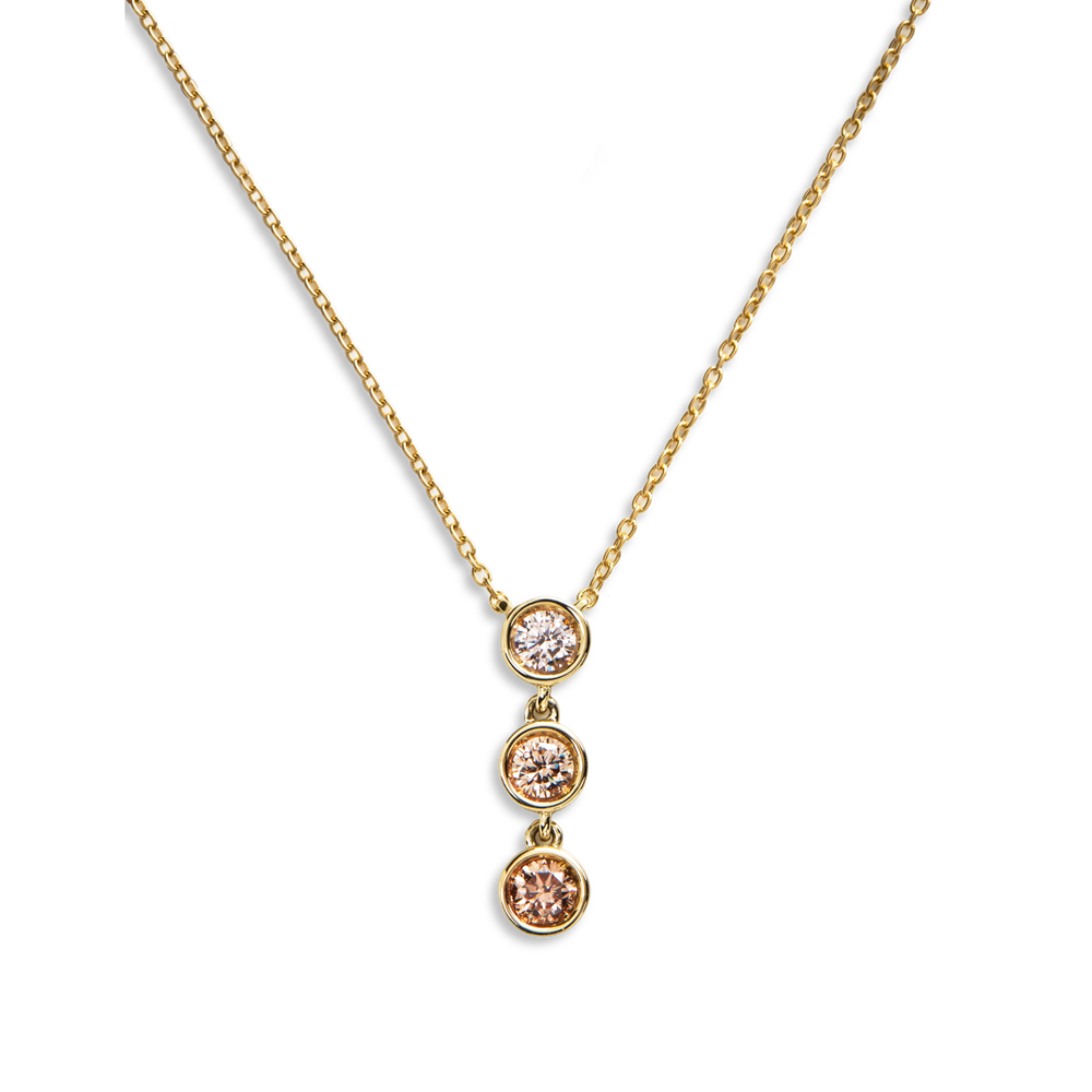 0.33 Carat Desert Diamond Drop Pendant Necklace